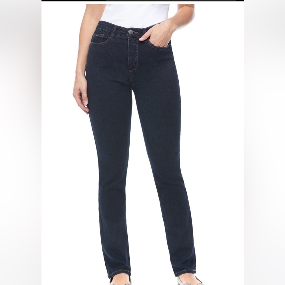 FDJ French Dressing Jeans, Suzanne Straight Leg, Dark Indigo, Size 6